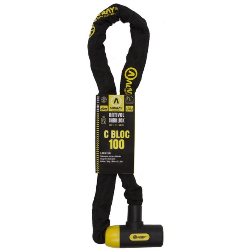 2002000002858 - Antivol Chaîne C-Bloc 100 cm Ø8mm avec Serrure Intégrée_2