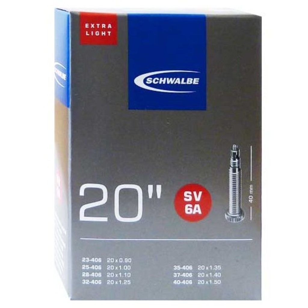 Chambre à Air Extralight Sv6A - 20 Pouces - Presta