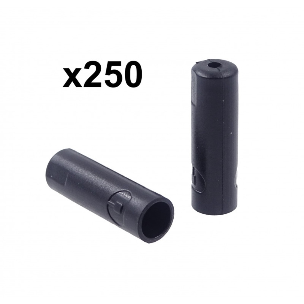 CAPGO BL Embouts Plastique pour Gaine de Dérailleur 4mm - Boîte de 250 pièces