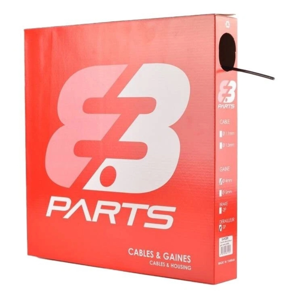 [2002000002547] Gaine de dérailleur Parts 8.3 Ø4mm - Rouleau professionnel 30 mètres