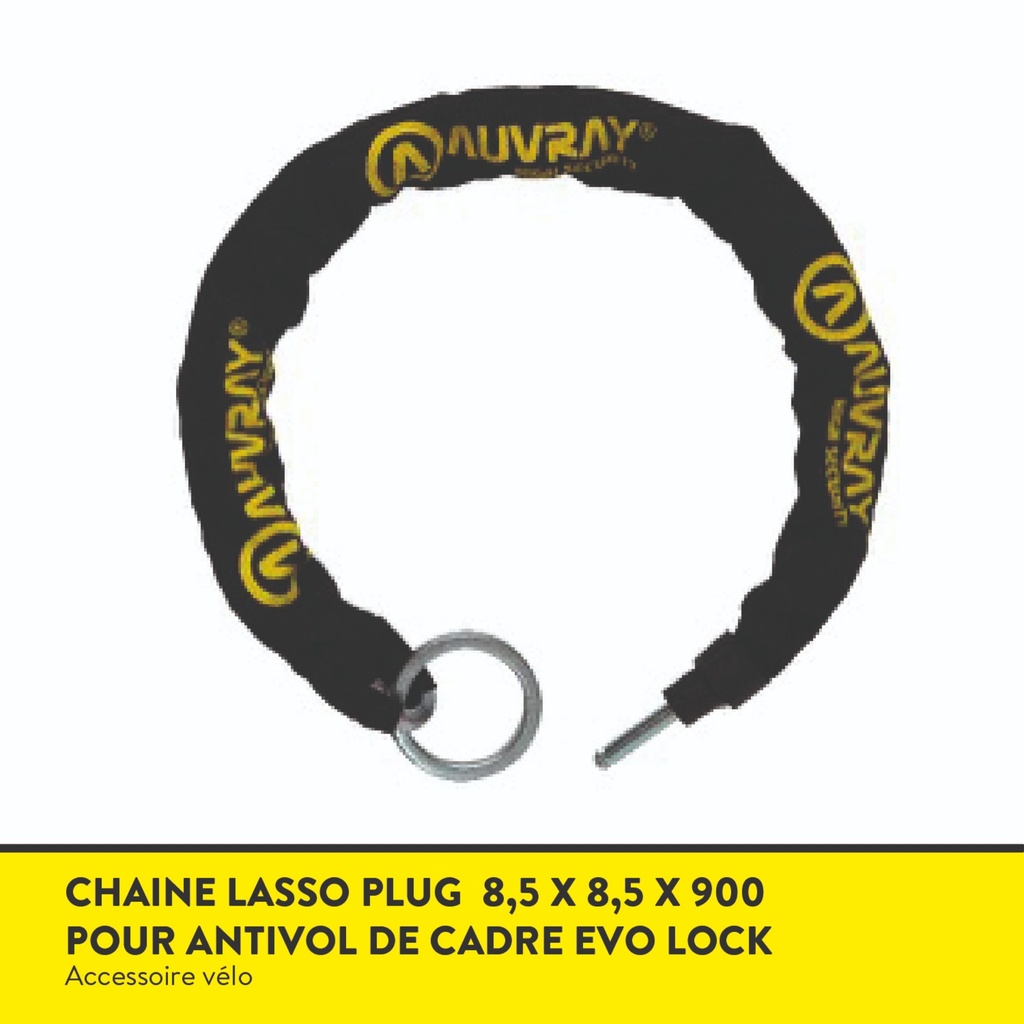 [2002000003738] Chaîne Lasso Plug Mega Lock 8,5 x 8,5 x 900 ART (EVOLOCK / XL Megalock)
