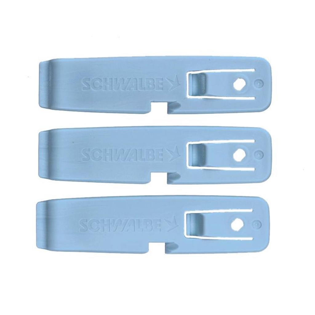 Jeu de 3 Démonte-Pneus Schwalbe Tire Lever - Bleu
