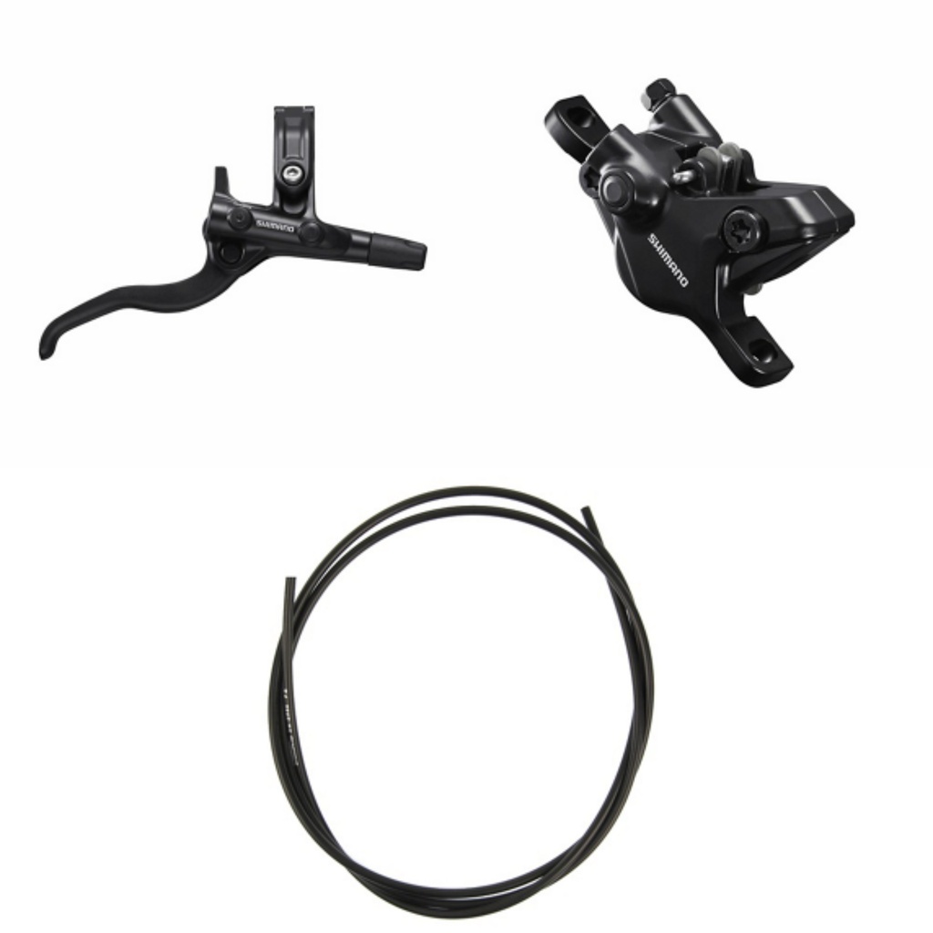 [2002000004295] Ensemble Frein à Disque Hydraulique Shimano BL-M4100 / BR-MT410 - Avant - 2 Pistons - Noir