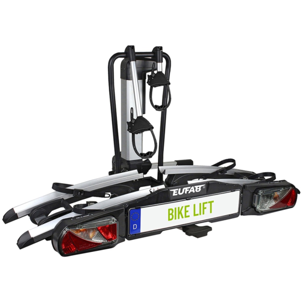 EUFAB Bike Lift - Porte-Vélos Électrique pour Attelage 2 Vélos