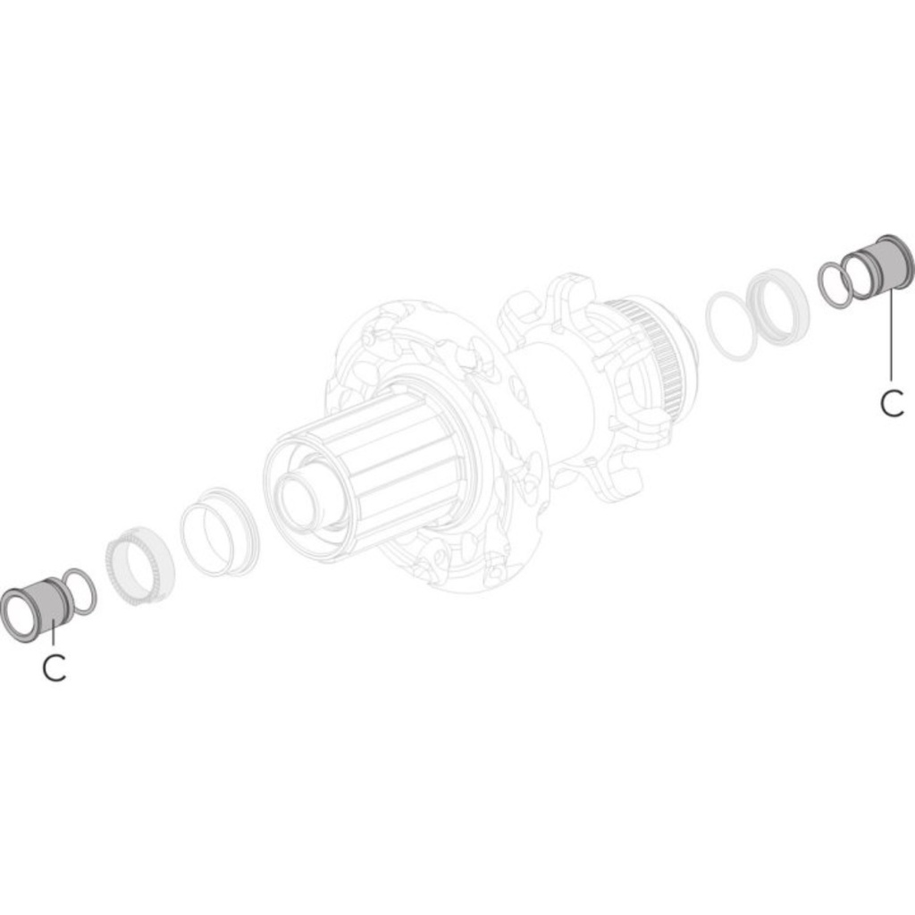 [2002000004411] Kit de Conversion Fulcrum RW pour Axe Traversant 10x135mm (C+C) - RM16-TA10135