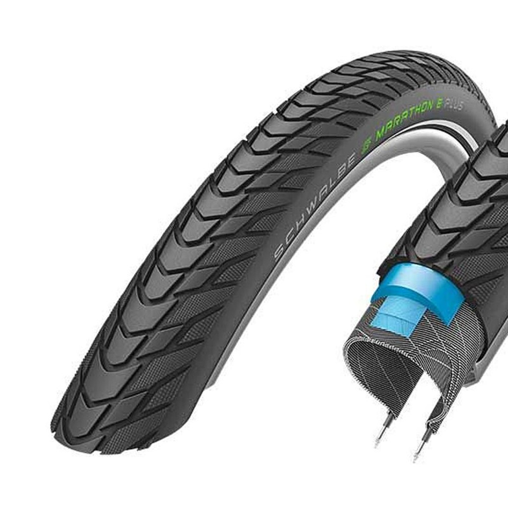 Pneu Schwalbe Marathon E-Plus HS498 Performance Smart DualGuard ADDIX E Rigide Réflex E-50