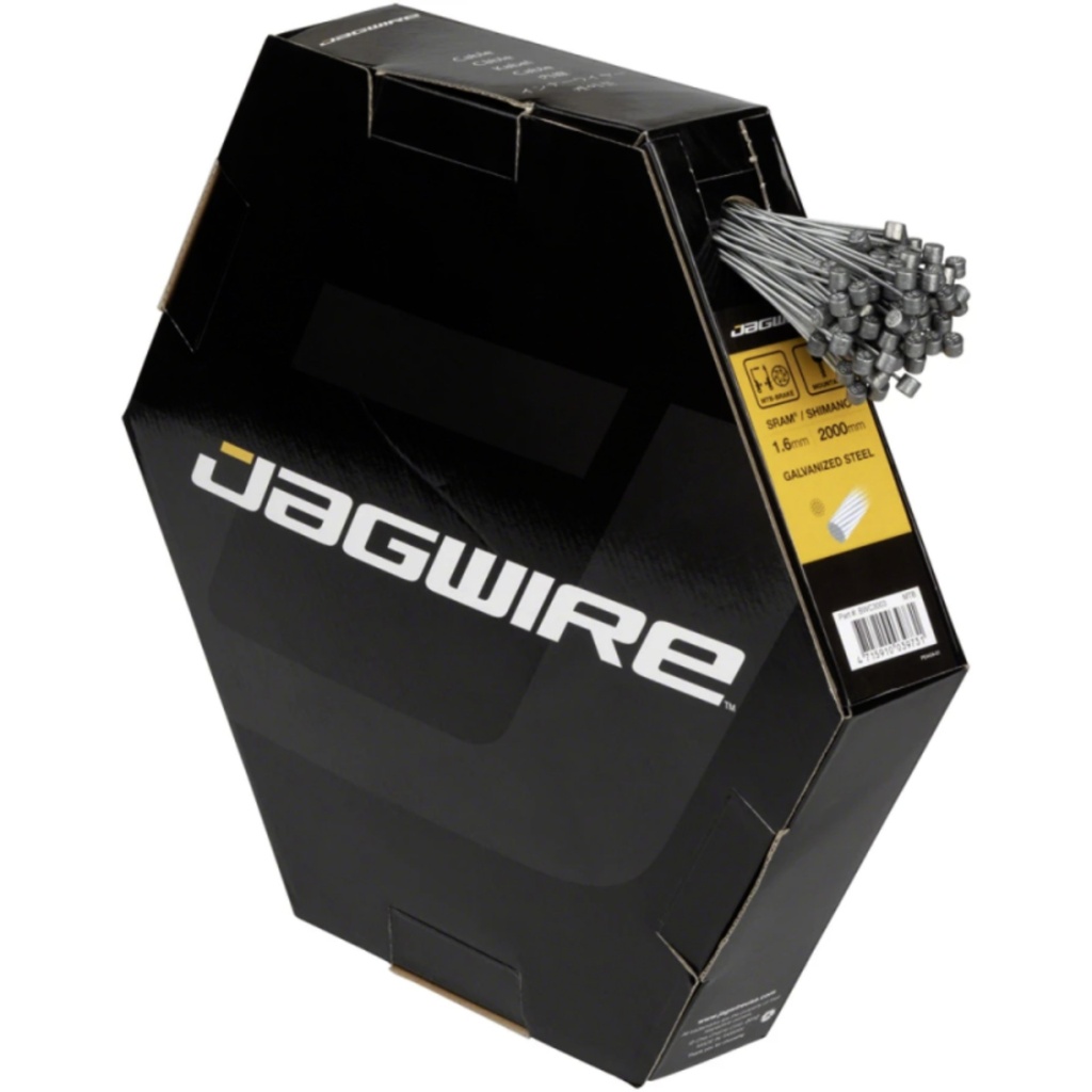JAGWIRE Câbles de Frein VTT Basics Galvanisé 1.6x2000mm Shimano/SRAM - Boîte de 100 - BWC3003