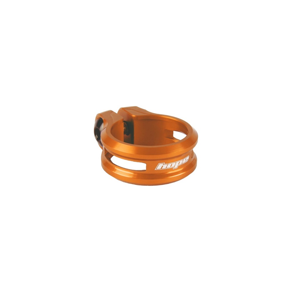 Collier de Serrage Tige de Selle Hope ST Bolt-On - Aluminium CNC - 34.9mm Orange
