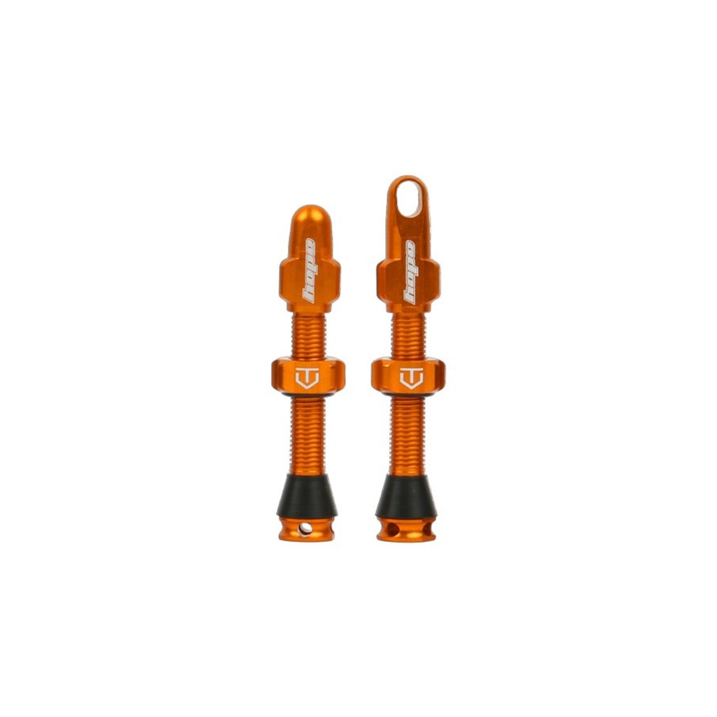 [2002000004841] Hope Tubeless Valves Pair 40mm - Orange