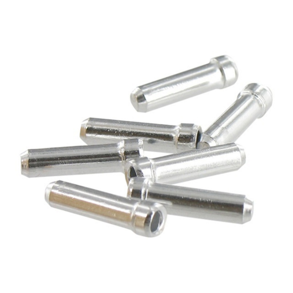 [2002000004867] Flacon 200 Embouts de Câble Frein & Dérailleur 1,8-2mm VAR Aluminium Argent