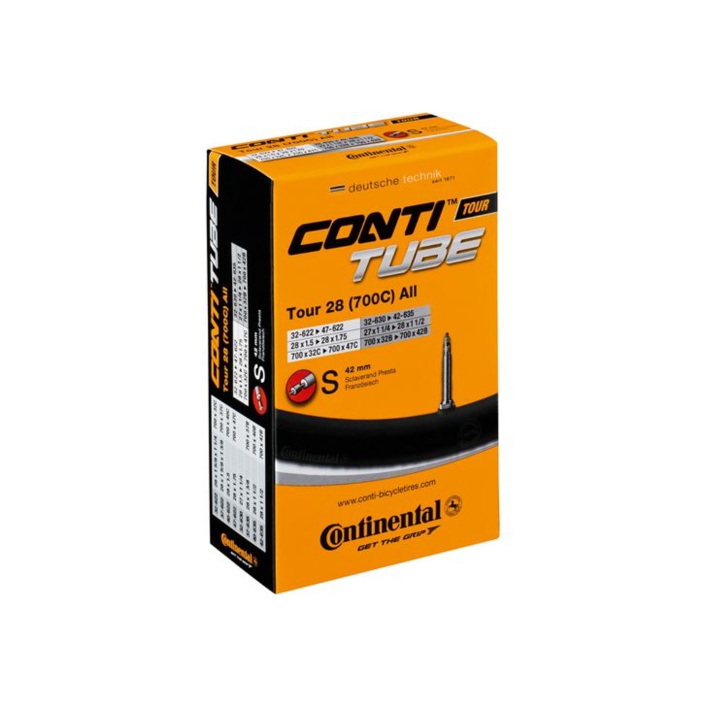 Chambre à air CONTINENTAL Tour 28 All 700x32-47C Presta 42mm