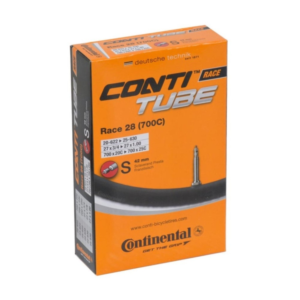 Chambre à Air Continental Race 28 -  Route 700C (20-25mm) - Valve Presta