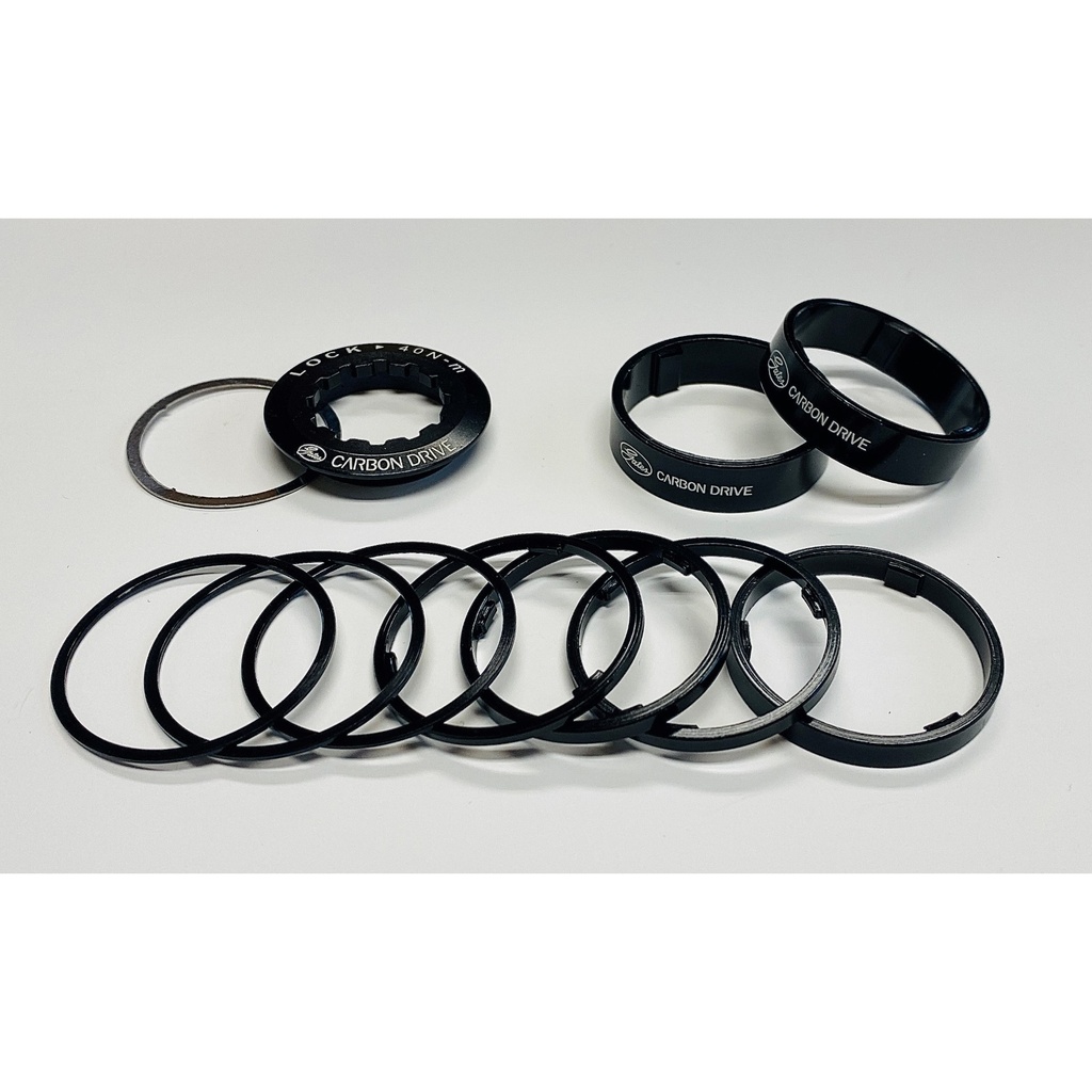 [2002000004940] Spacer Kit - pour corps de roue libre Shimano HG 9 Spline - Gates Carbon Drive