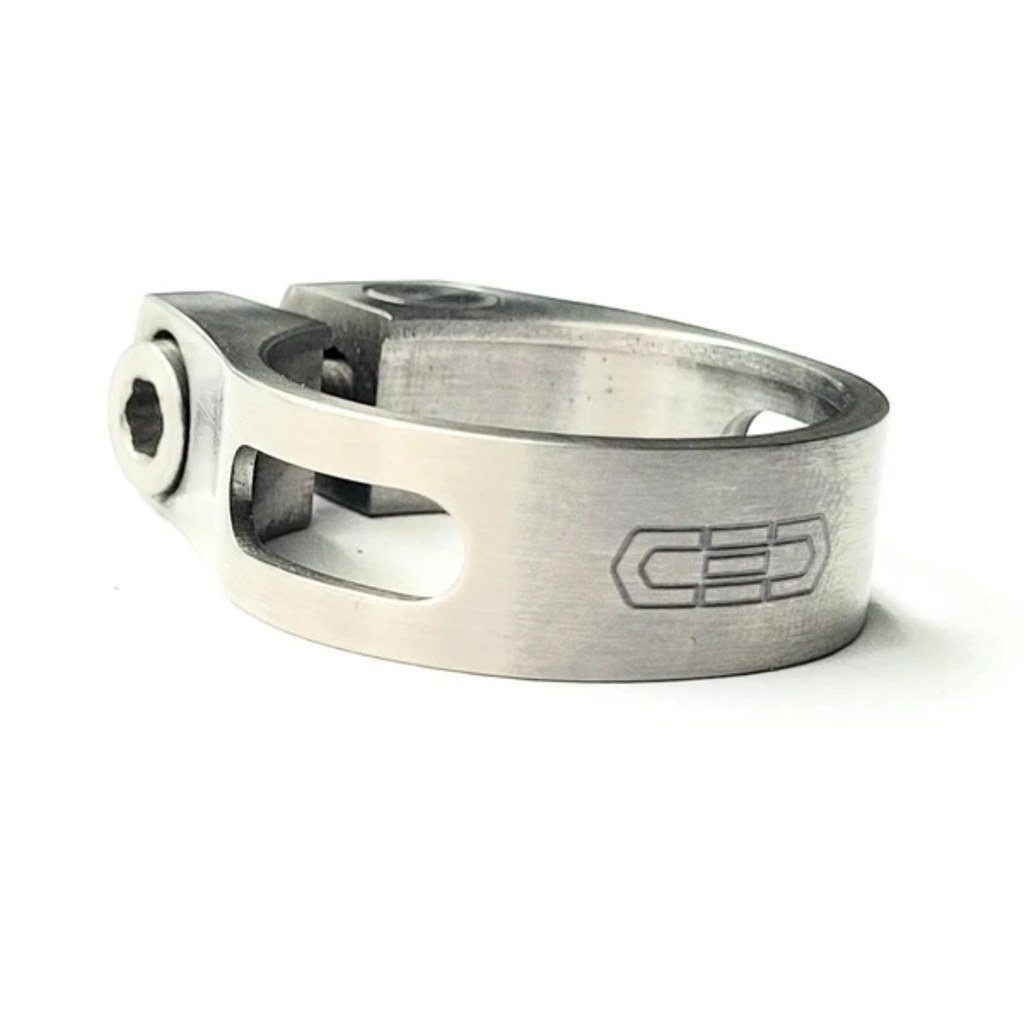 Collier de Tige de Selle Titane CEC #S32 Diamètre 31.8 mm