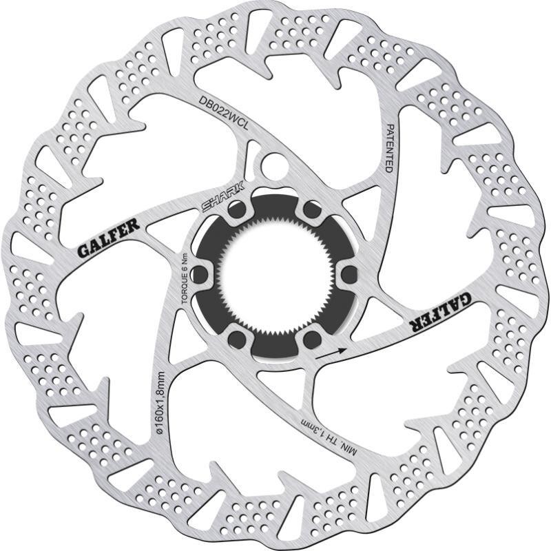 [2001000130986] Disque de Frein Wave Shark Center Lock D.180 Ep.2mm